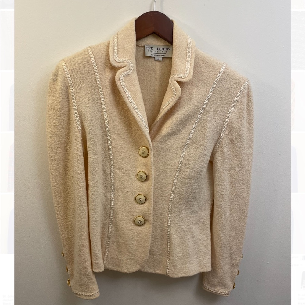 St. John Collection knit blazer jacket